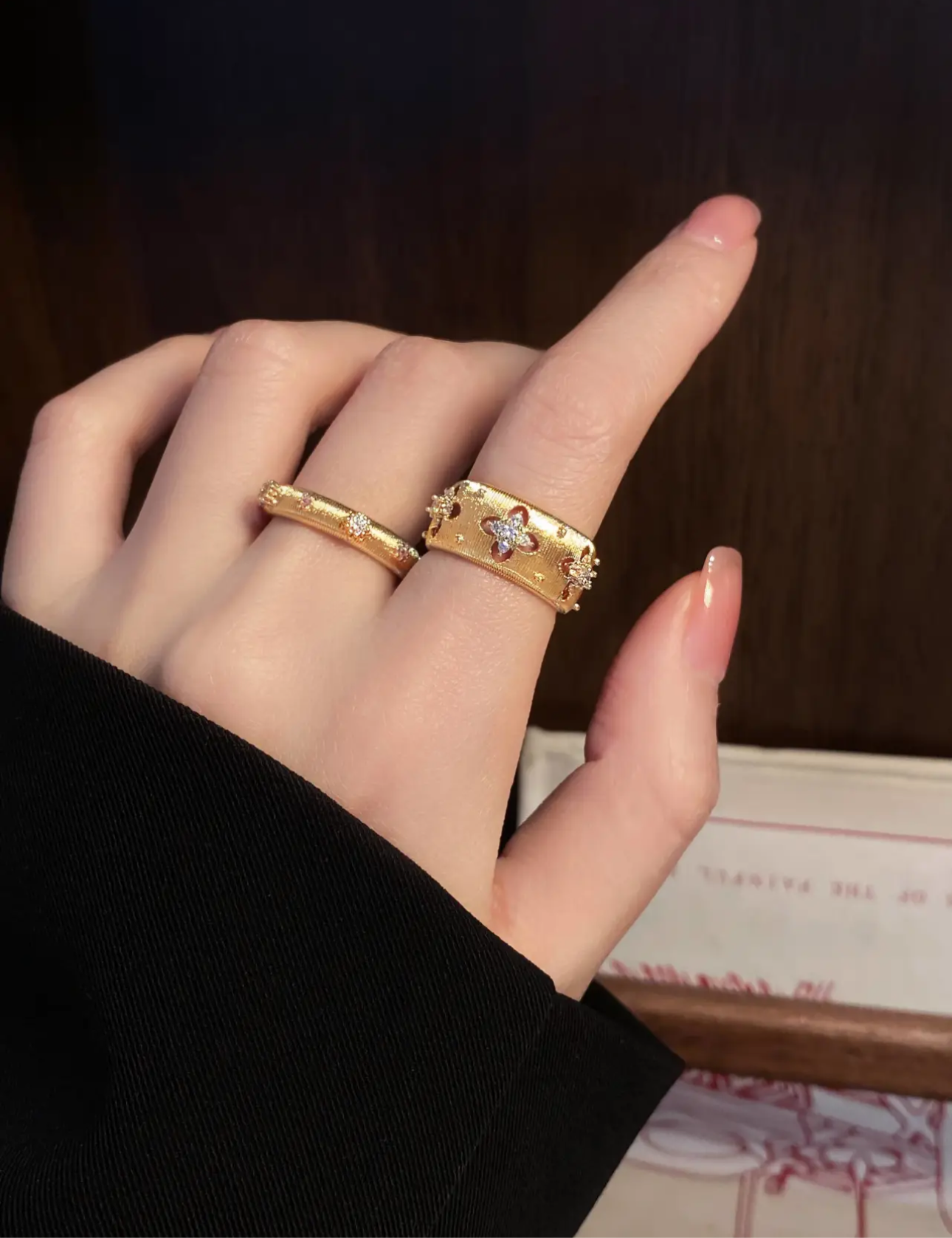 Golden Eclipse Ring