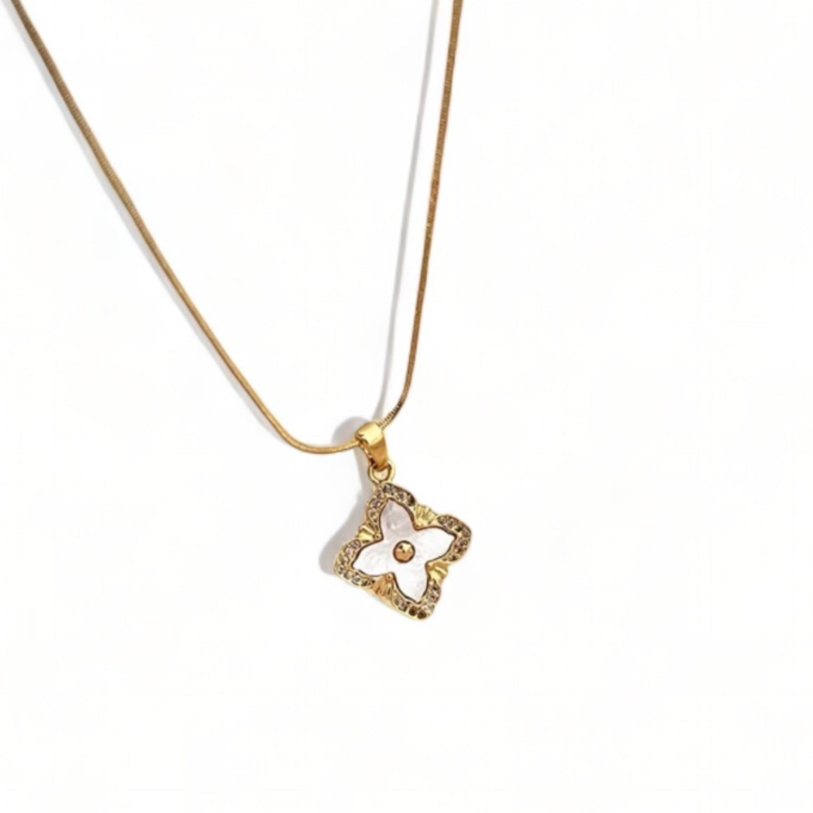 Four-leaf Clover Reversible Necklace